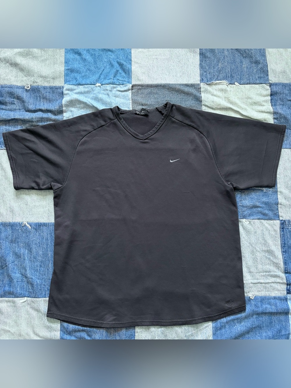 vintage y2k nike sphere black textured t shirt size XL sporty athletic